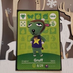 Genuine Animal Crossing amiibo card 066 Gruff